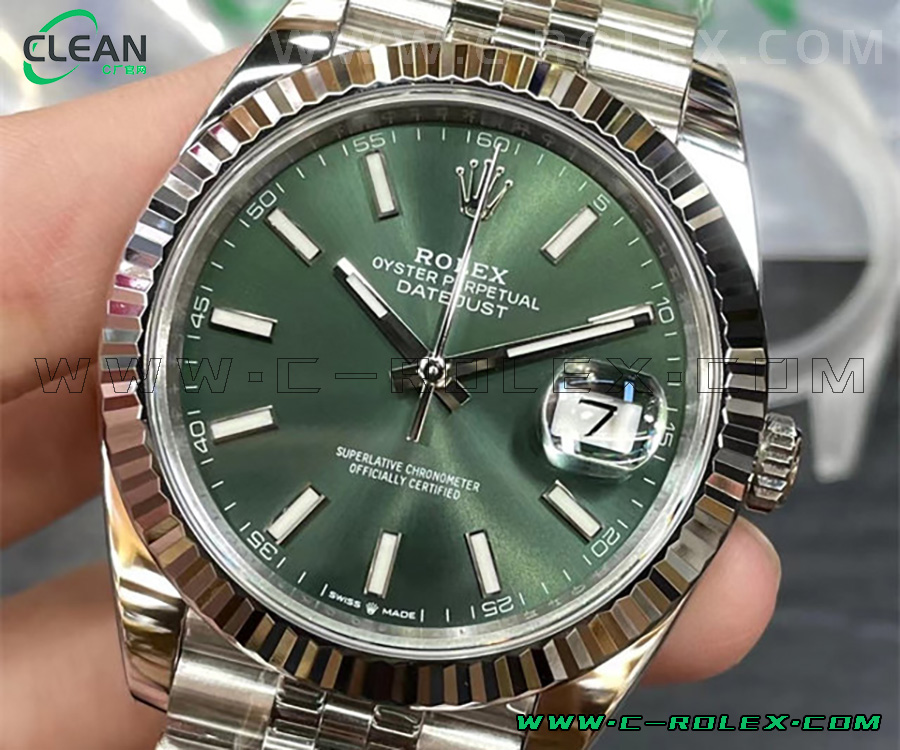 Clean劳力士日志系列薄荷绿复刻表评测-C-rolex