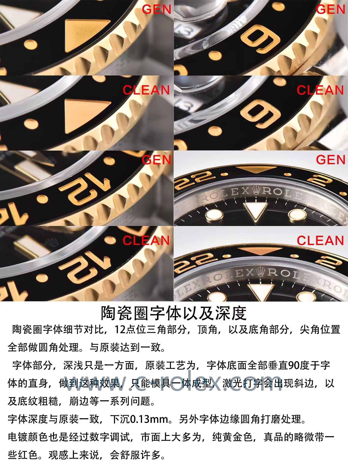 C厂Clean劳力士格林尼治型II系列116713-LN-78203 间金款