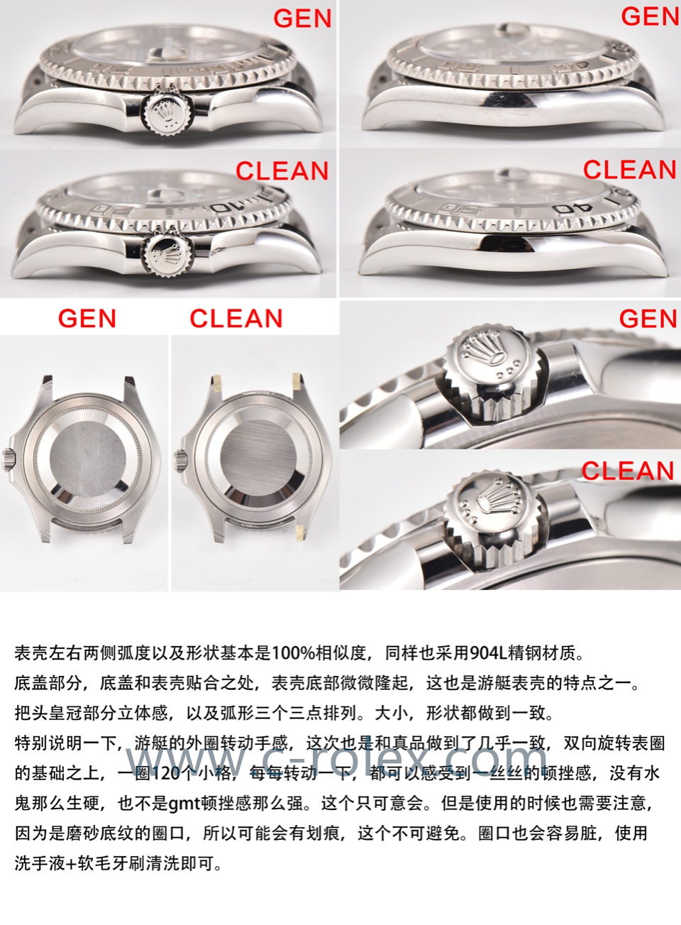 C厂Clean劳力士游艇名仕型系列m126622-0001灰游艇40mm